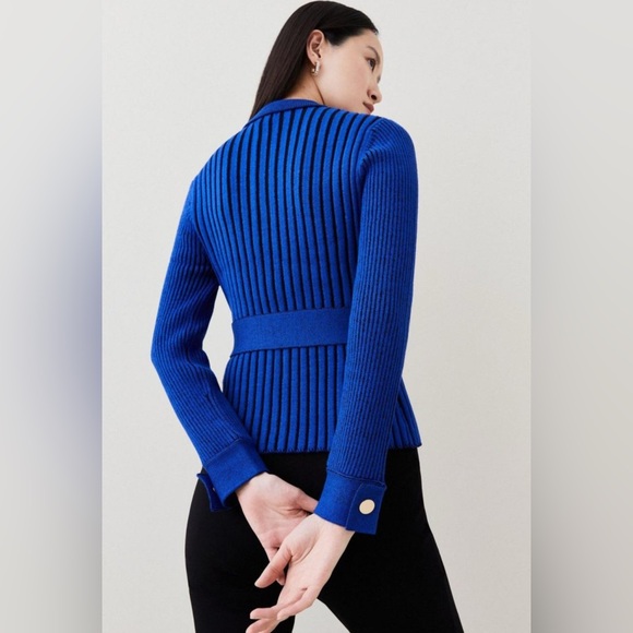 NWT Karen Millen Belted Knit Cardigan - Picture 3 of 5